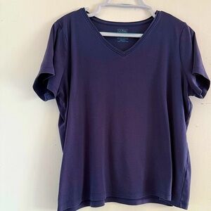 Great quality LLBean navy blue women’s v-neck tee. Size Petite XL.